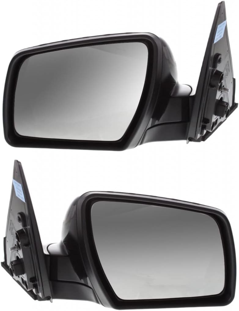 For Kia Soul 2010 2011 Door Mirror Driver and Passenger Side | Pair | Power | Non-Heated | Paint to Match | Replacement For 876102K330 | KI1320142