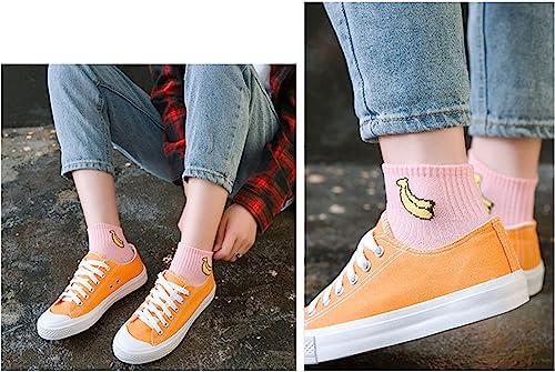 Fruit Embroidered Ankle Socks Cute No Show Socks for Women, Ladies, Girls3