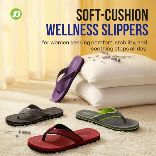 Image of DOCTOR EXTRA SOFT House Slipper for Women's Care Durable | Orthopaedic & Diabetic | Lightweight| Comfortable Footbed |Slippers for Girls & Ladies Daily Use D-05