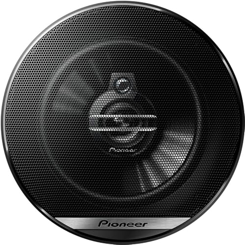 PIONEER TS-G1330F 13 cm 3-Weg-Koaxiallautsprecher Set mit 2 Lautsprechern (je 250 W max., 35 W Sinus), kraftvoller Klang, hoher Wirkungsgrad, 44 mm Einbautiefe, 121 mm Einbauausschnitt, mit Gitter