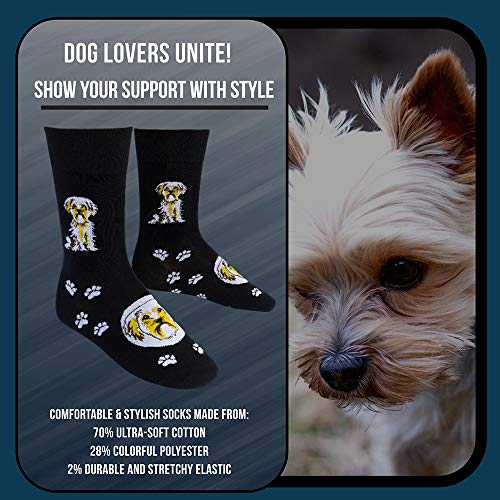 Funatic Yorkshire Terrier Dog Dress Socks For Women Men | Canine Lover Gift Idea With Picture | Best Yorkie Doggy Owner Apparel | Yorky Accessory Supplies Present | Adorable Puppy Saying Accessories #TOP2
