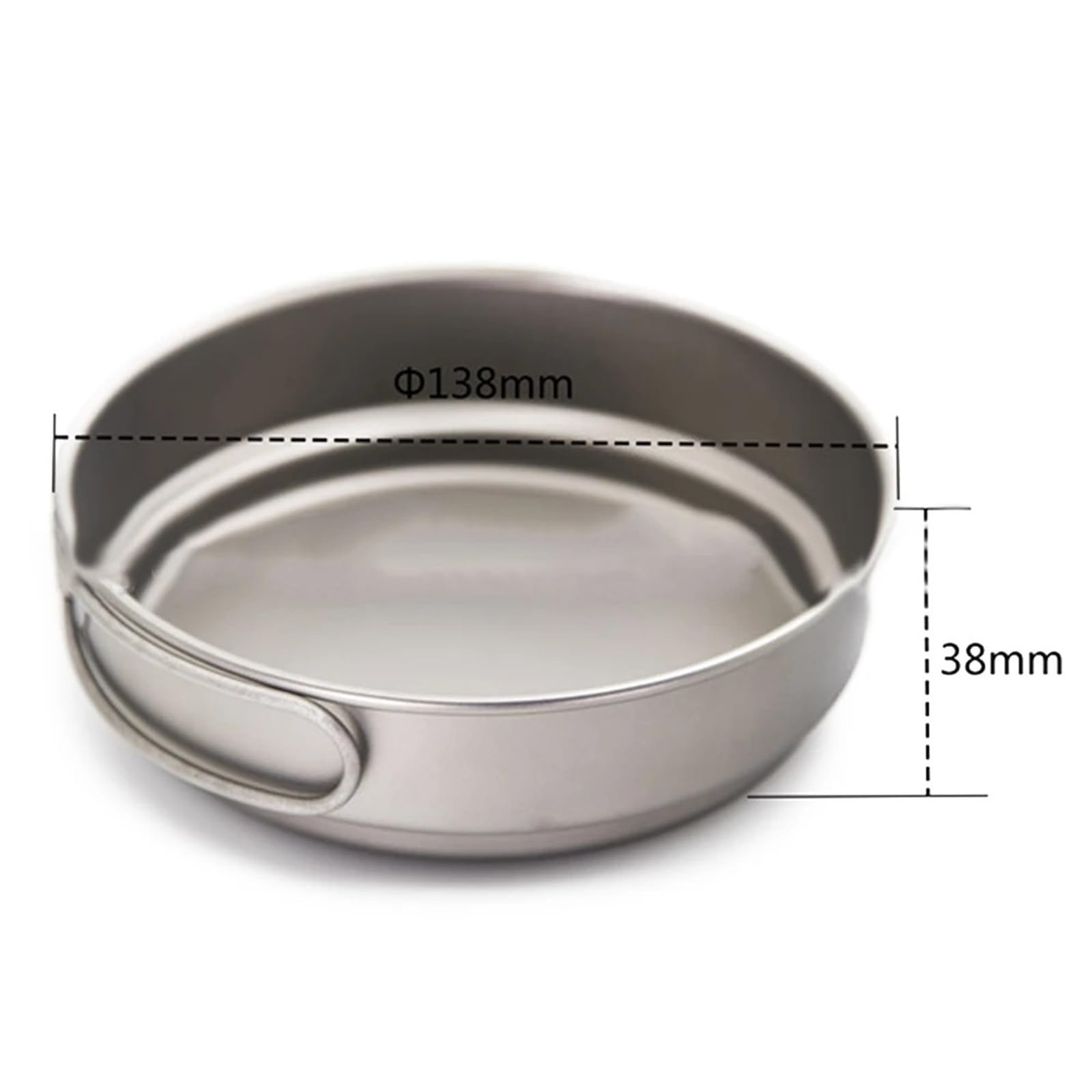 Ultraleichtes Camping-Kochgeschirr-Set aus reinem Titan – Topf, Pfanne und Becher for Wandern, Trekking und Outdoor-Aktivitäten