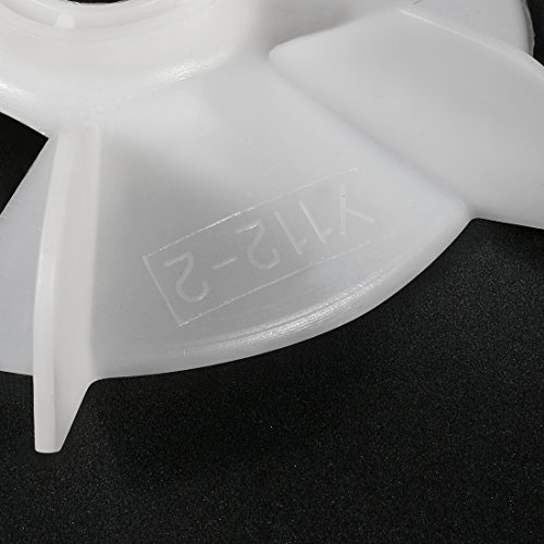 sourcing map 1stk 150 * 28mm Runde Welle Ersatz Kunststoff 6 Laufradmotor Ventilator Schaufel