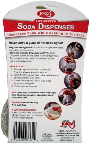 Miniatura 2 de Paquete de 2 dispensadores de soda con tapa de ahorro de gaseosas de 2 litros de burbuja para máquina de coque