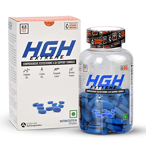 Klr.Fit’s HGH Extreme Supplements for Men – Boost and Supports Energy, Drive, Physical Performance – Comprehensive Testosterone and GH Support Formula – Male Supplements – 90 Tablets Klr.Fit’s HGH Extreme Supplements for Men – Boost and Supports Energy, Drive, Physical Performance – Comprehensive Testosterone and GH Support Formula – Male Supplements – 90 Tablets