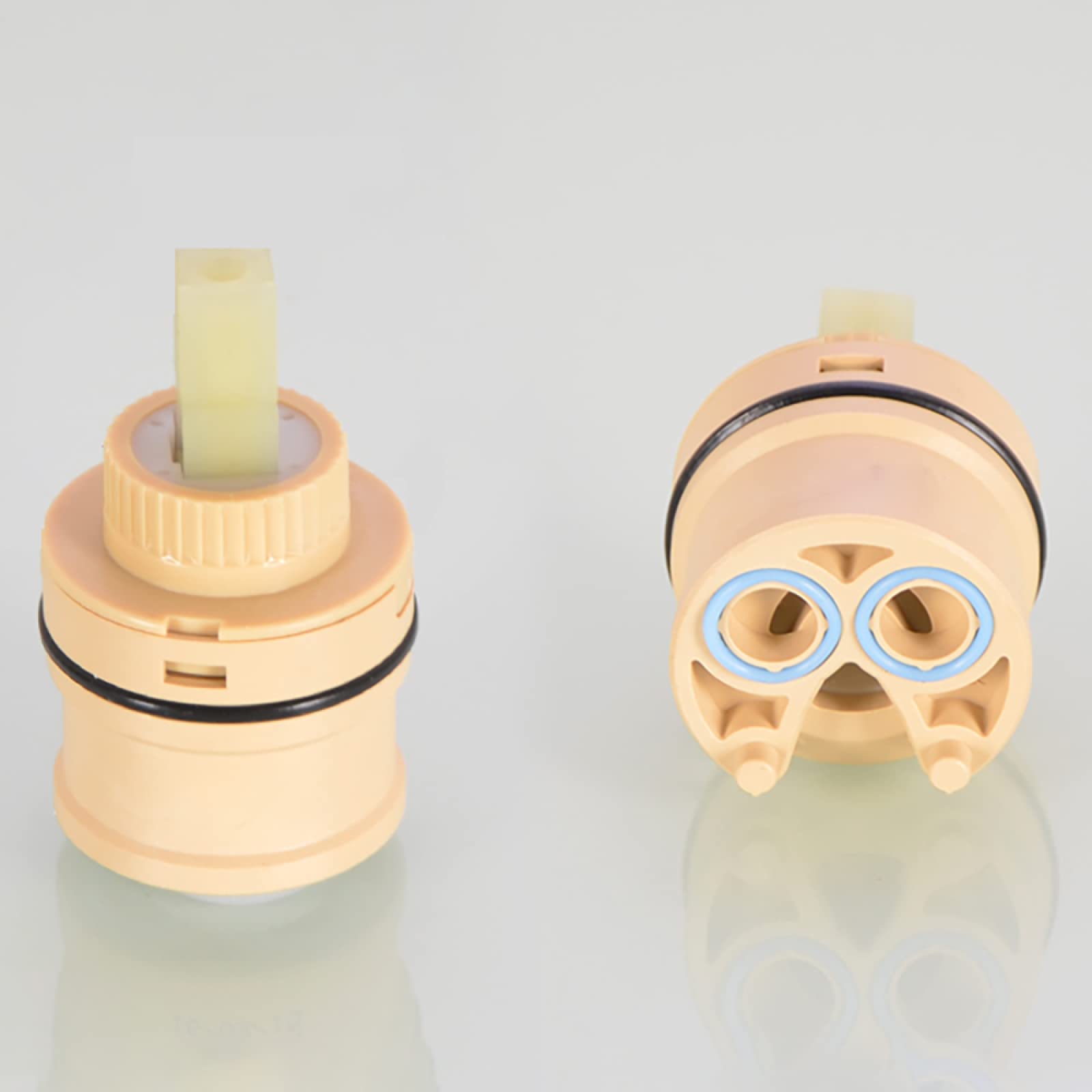 Faucet Cartridge Replacement 25/30/35/40MM Water Replacement Cartridge Ceramic Disc Faucet Replace Part Cartridges B-40mm(H 35mm)