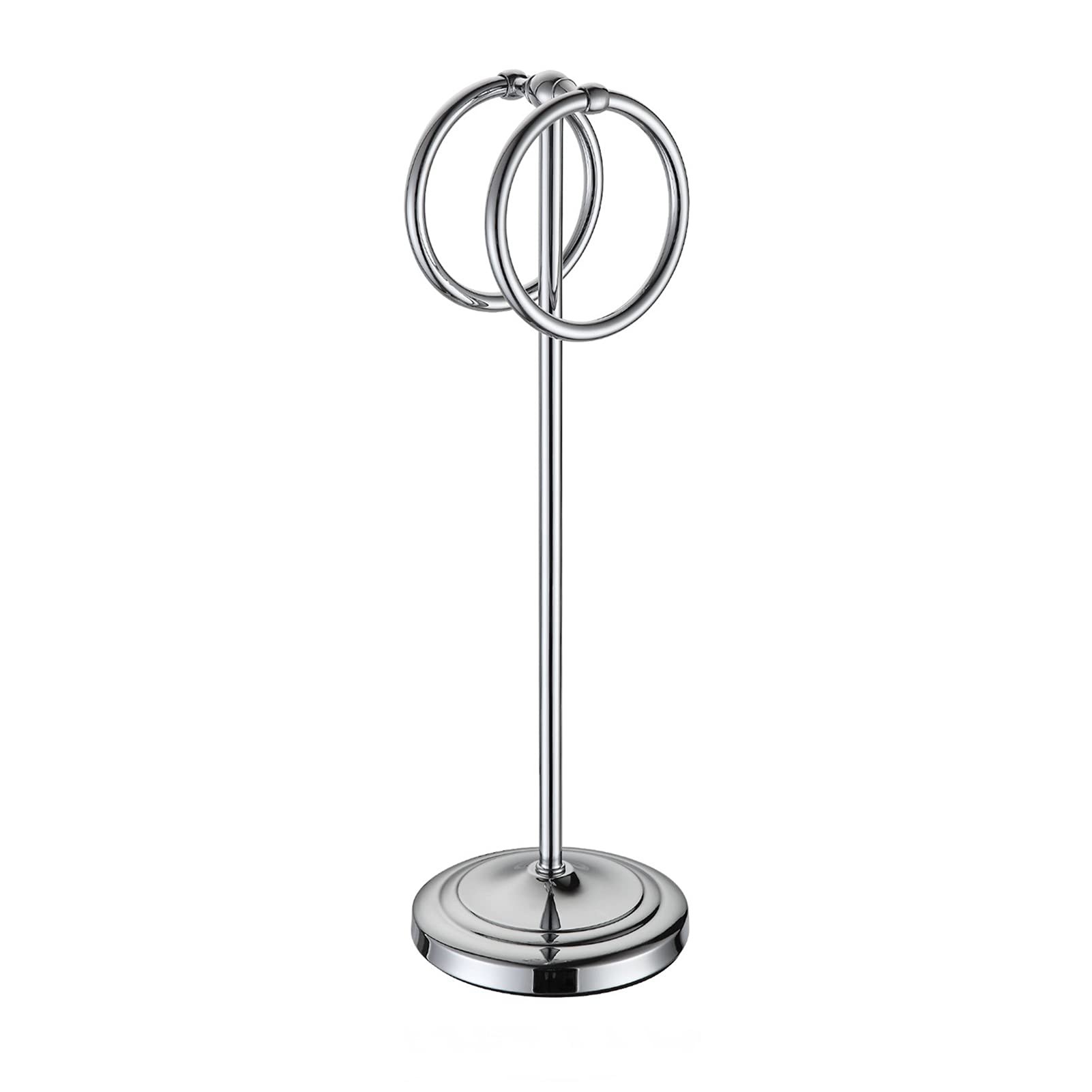 Toallero para Encimeras de Tocador de Baño con Doble Anillo para Colgar Toallas