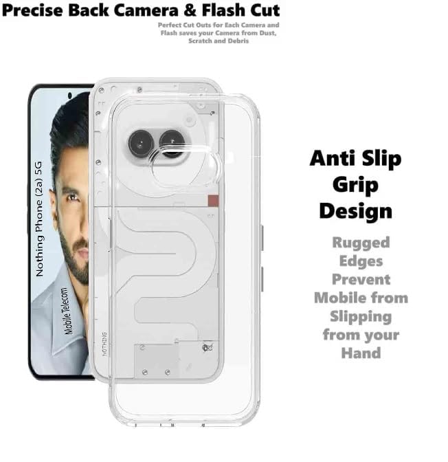 Image of Case Creation Brand -Plastic Mobile Cover For Nothing Phone 2A 5G (Soft & Flexible Back Case),Transparent