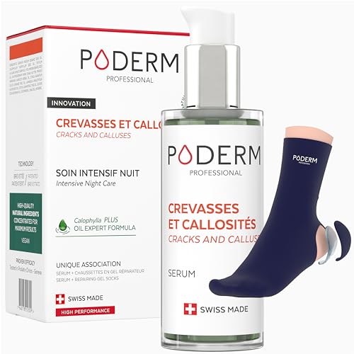 PODERM Soin Crevasses Pieds Soin Intensif Nuit 100% Naturel Swiss Made