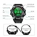 YEENIK Men’s Digital Sport Watch, Military Watches with 50M Waterproof Stopwatch Army Alarm Chime Hourly Count Down Calendar Date Dual Time and Simple Luminous 12/24 for Men—Black