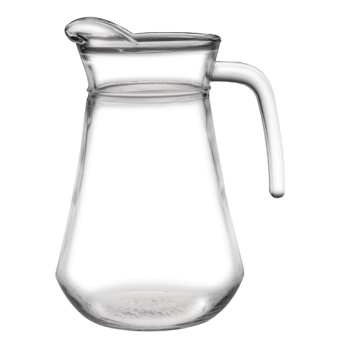 Olympia Transparent 6X Glass Jugs 1Ltr 197X99mm Cocktail Mug Cup Creamer Pitcher