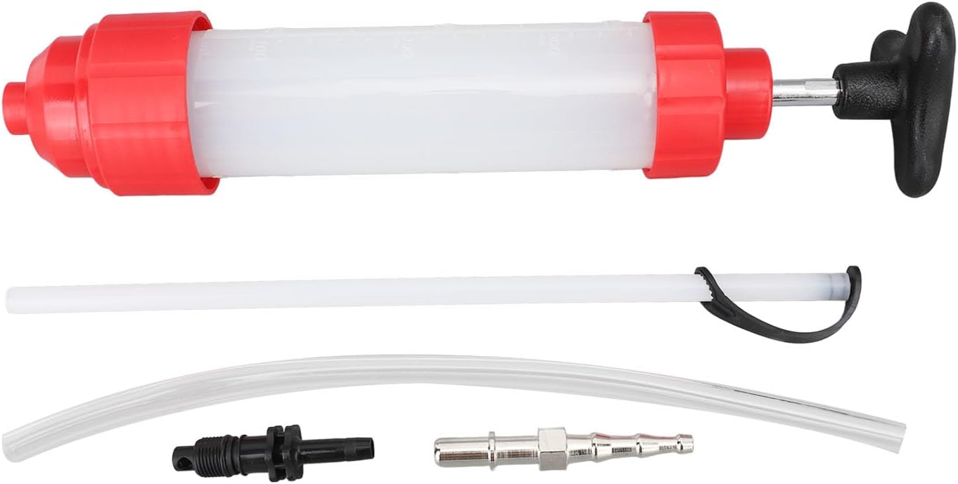 Automotive Fluid Extractor, Upgrade Oil Extractor Pump with Hose, 350ml Manual Fluid Oil Change Evacuator for Cars Trucks RVs