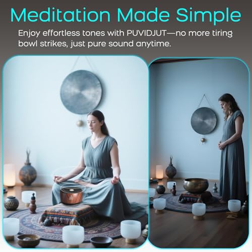 Image of Sound Frequency Machine,Meditation Generator Instrument,Tone Device Tools - Solfeggio Frequencies Bath for Yoga, Mindfulness, Vibration System of Chakra Balancing, 5 Tones, 3 Timers