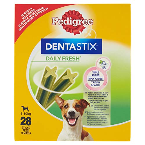 PEDIGREE Dentastix Fresh Snacks für Mundhygiene (kleine Hunde 5-10 kg), 28 Stück, 440 g