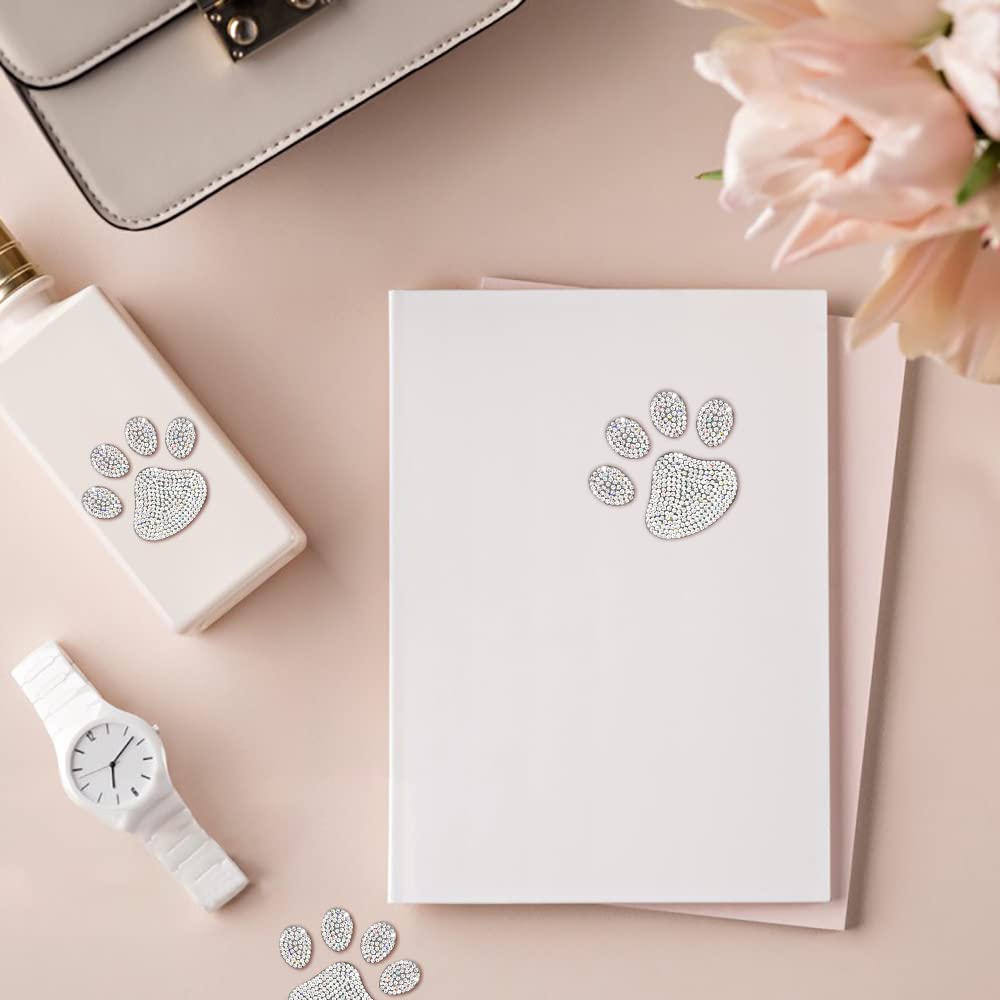 Adesivi Strass A Forma Di Zampa Di Cane - 6 Pezzi, Autoadesivi, Per Auto E Decorazione - Foto 8