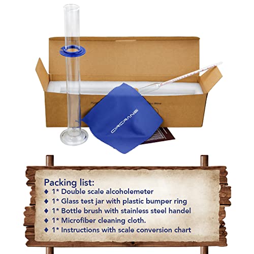 Circrane SH-BZ-004 0-200 Proof & Tralle Alcohol Hydrometer thumb #3