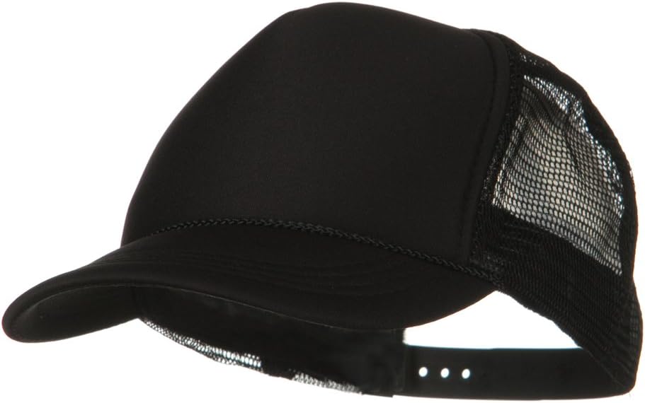 OTTO Youth Polyester Foam Golf Mesh Cap - Black OSFM