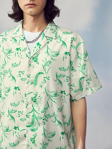 Image of DHRUVI TRENDZ Men's Co-Ord Set | Stylish Shirt & Shorts Combo for Men | Casual Printed Matching Set | Half Sleeve Summer Outfit | Trendy Beachwear & Vacation Set | Regular Fit CoOrd Set for Men