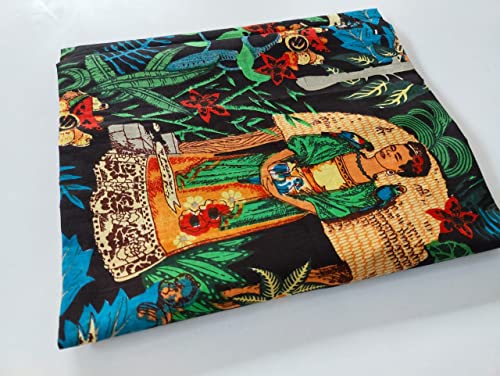 Image of Floral Printed Cotton Fabric Cloth Hand Block Print Fabric Women Material Running Jaipuri Hand Block Printed Women Dress Material Kurtis Natural 44 inch Inches Width 2.5 Meter (Pattern 16)