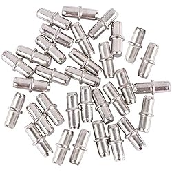 Estanteria Billy Precio Tbestmax 100 Packs étagère broches, 5 mm Piquets de support d'étagère avec capuchons en plastique Cabinet meubles