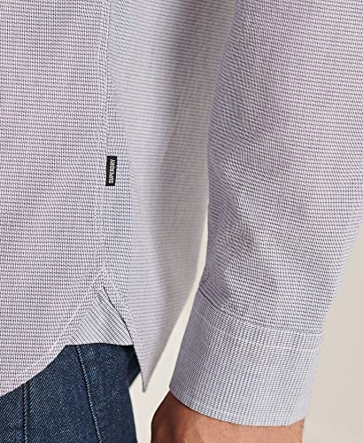 Superdry Studios CTTN Shirt Camicia, Navy Micro