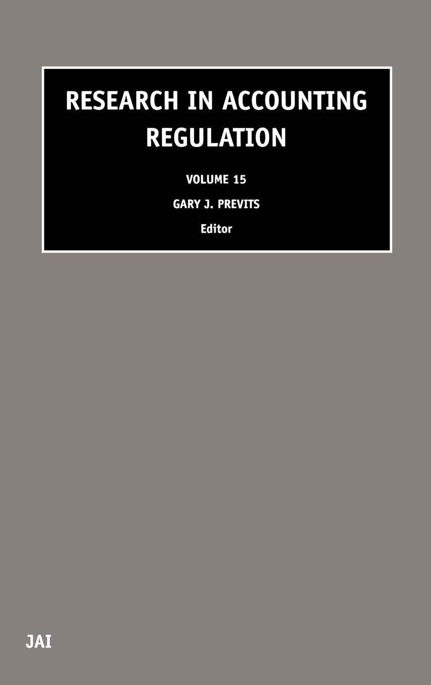 Buy Research in Accounting Regulation, 2002 — BookShops.in