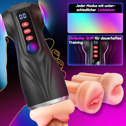 Tauara-Masturbieren-fuer-Maenner-Masturbator-Sexspielzeug-Sets-3-Liner-Sex-Spielzeug-fuer-die-Maenner-Vagina-Blowjob-Anal-APP-Masturbatoren-9-Vibration-und-Saugen-Taschenmuschi-Vibratorensets