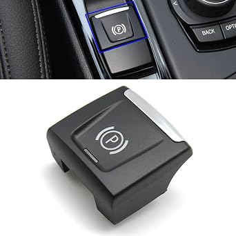 Parking Brake P Button Cover for BMW X1 F48 F49 X2 F39 F45 F46 F52 | Black Handbrake Parking Control Switch Button Hand Brake P Button Cover Replacement