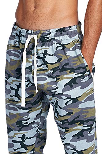 Image of ProGo Men's Casual Jogger Sweatpants Basic Fleece Marled Jogger Pant Elastic Waist