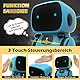 REMOKING Intelligent Roboter Kinder Spielzeug, Interaktives Roboter Lernspielzeug, Geschenke für Jungen Mädchen, Touch-Steuerung, Sprachsteuerung, Sprachaufnahme, Nachsprechen, Tanzen, Musik (Blau)