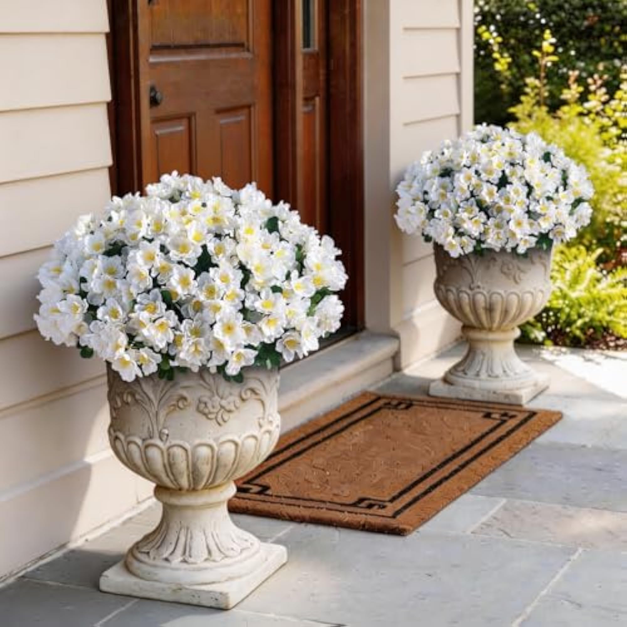 8 Bundles Artificial Camellia for Front Door Decoration