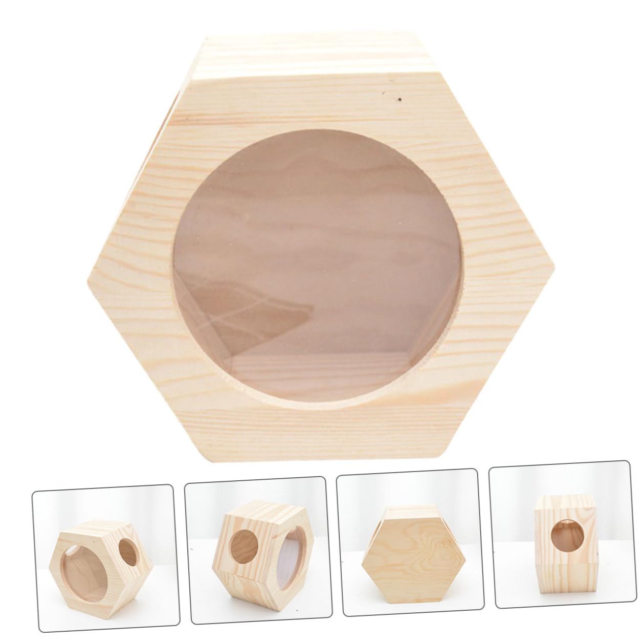 Hohopeti Hamsterh mit Versteckfunktion Kleines Hamsterspielzeug Mehrschichtiges Nagernest für Kleintiere Komfortables Häuschen für Hamster und Rennmäuse Käfigzubehör