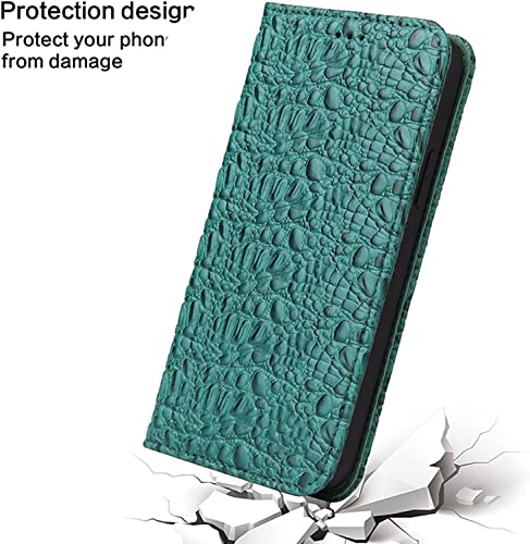 Étui portefeuille iPhone 13 Pro Max en cuir vert pour simplifier vos sorties - 2