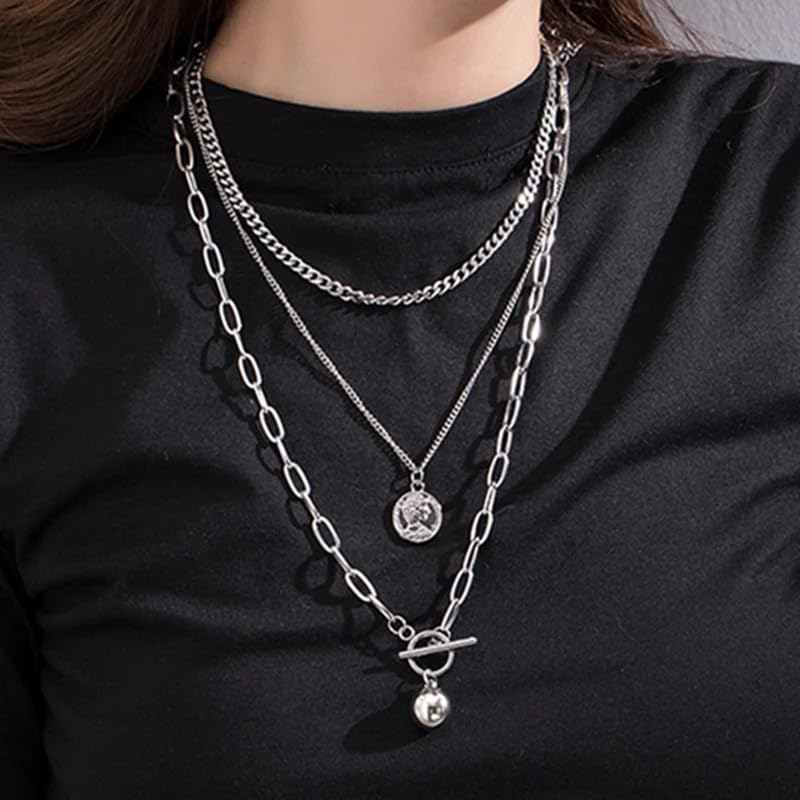 Collier de serrure argent 925 maille gothique raffinée pendentif