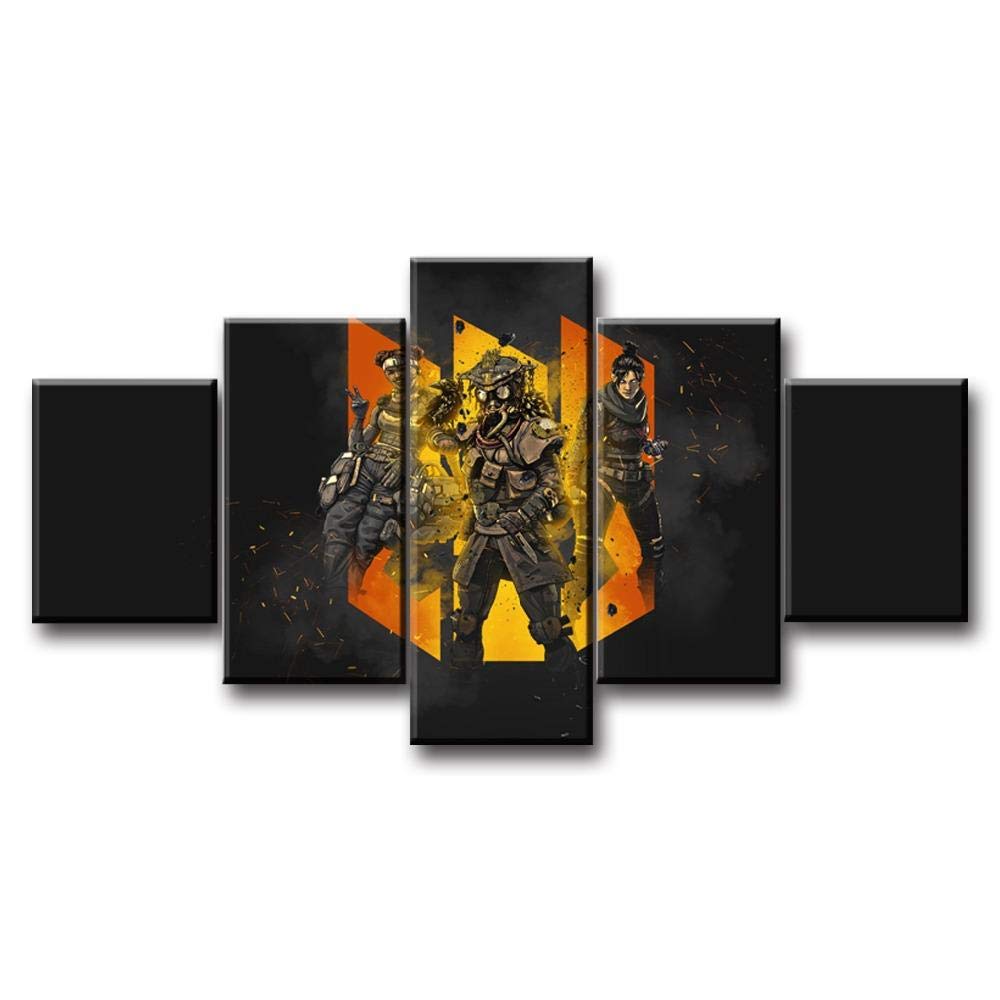 BAOJIAN 5 canvas prints 5 Piece HD Print Wall Art Canvas Art For Living Room Decorlegends team Game Painting Wall Art Canvas Home Decor Artwork5 Prints on Canvas
