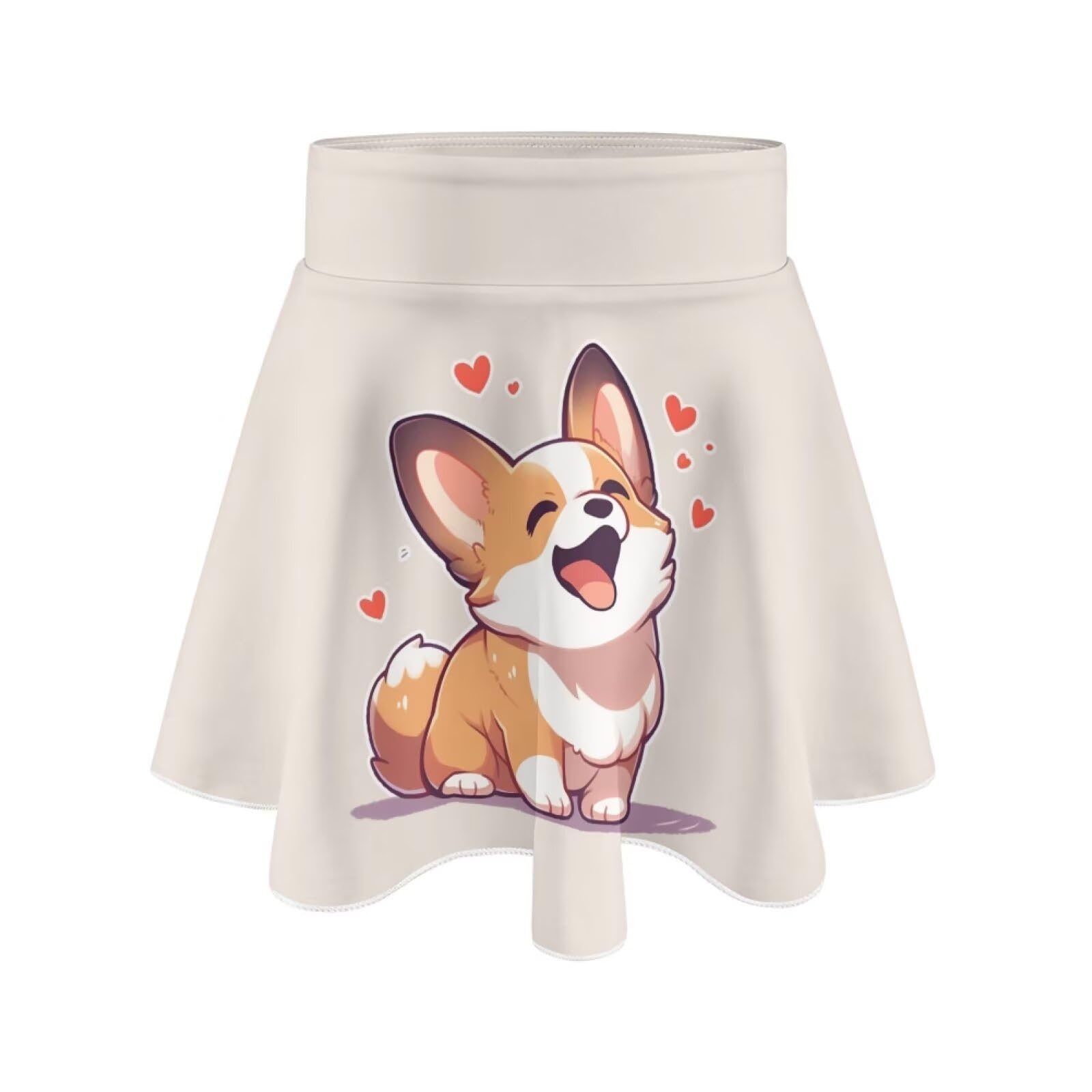 YEXIATODO Cute Puppy Girls Pleated Skirt with Shorts Age 5 2-in-1 Tennis Athletic School Kids Teen Skorts with Pockets Shorts High Waisted Golf Skorts Casual Party Dance Dress