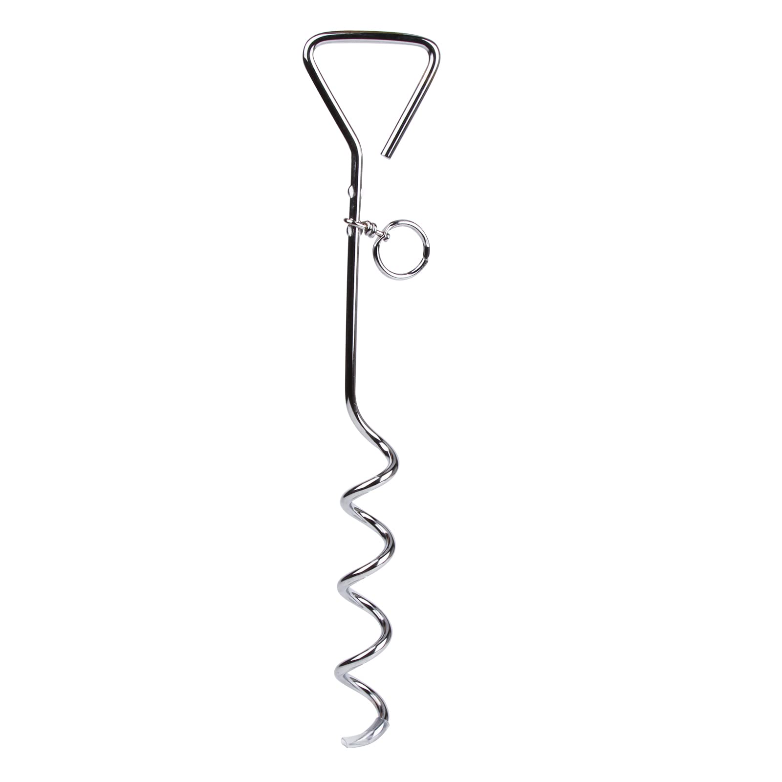 Hunde-Auslaufkabel Mit Erdspieß – 10 M Lang, Mit 45,7 Cm Spiralspieß | Für Kleine Bis Mittelgroße Hunde Bis 30 Kg, Für Garten, Camping & Outdoor