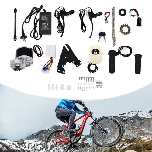 TAPMING Kit de instalación de conversión eléctrica, kit de instalación de conversión electrónica de 250 W para cadena de bicicleta, scooter eléctrico, apto para la mayoría de bicicletas