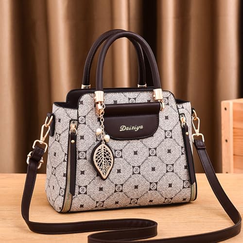 Image of CORIOS Elegant Handbag for Women PU Leather Shoulder Bag Ladies Crossbody Bag Fashion Messenger Bag Top-handle Bag