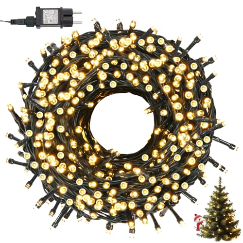 300LED Lichterkette außen, 30M Lichterkette Weihnachtsbaum innen mit...
