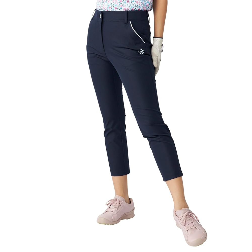 Amazon | [マリ・クレール] ゴルフパンツ ストレッチ 9分丈