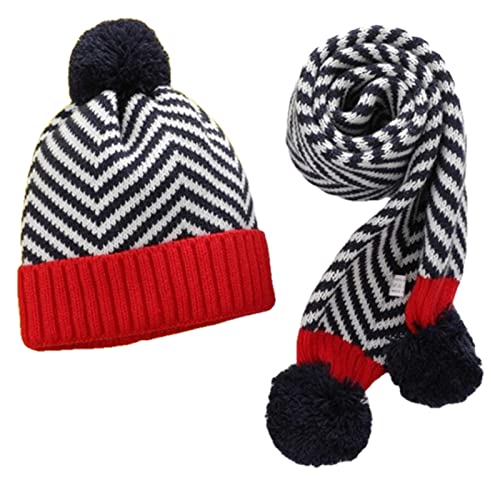 Gorro de invierno para niños que cubre las orejas y evita resfriados con bufanda de punto suave