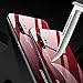 Designed for Samsung Galaxy Note 10 Plus Cases with Tempered Glass Quality Back+TPU Frame Hybrid Shell,Slim Covers,Anti-Drop,Gradient Red Black