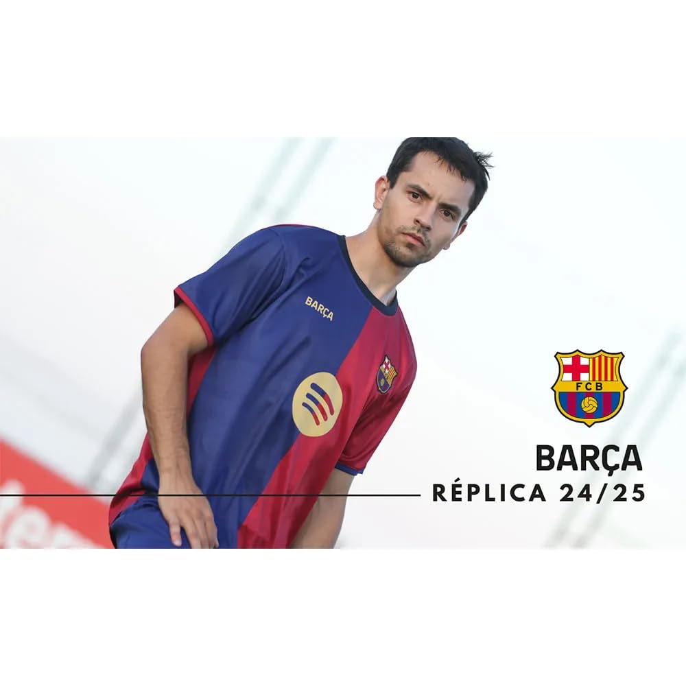 FC Barcelona Primera Equipación Niños Temporada 24/25 Camisa Unisex niños (Pack de 1)