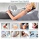 Zepphi Beinhochlagerungskissen Venenkissen, Keilkissen zum Schlafen mit Memory-Schaum, Ergonomisches Komfort-Kissen für Beine & Füße – Ideal für Sofa, Bett, Relaxen, Auszeiten & Zuhause(Grau)