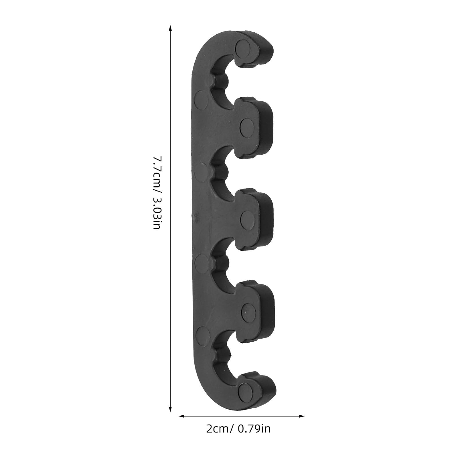 Lot de 3 séparateurs de fil d'allumage pour voitures - 7 mm - Support de câble d'allumage avec clé - Organisation pratique des câbles et protection contre la chaleur