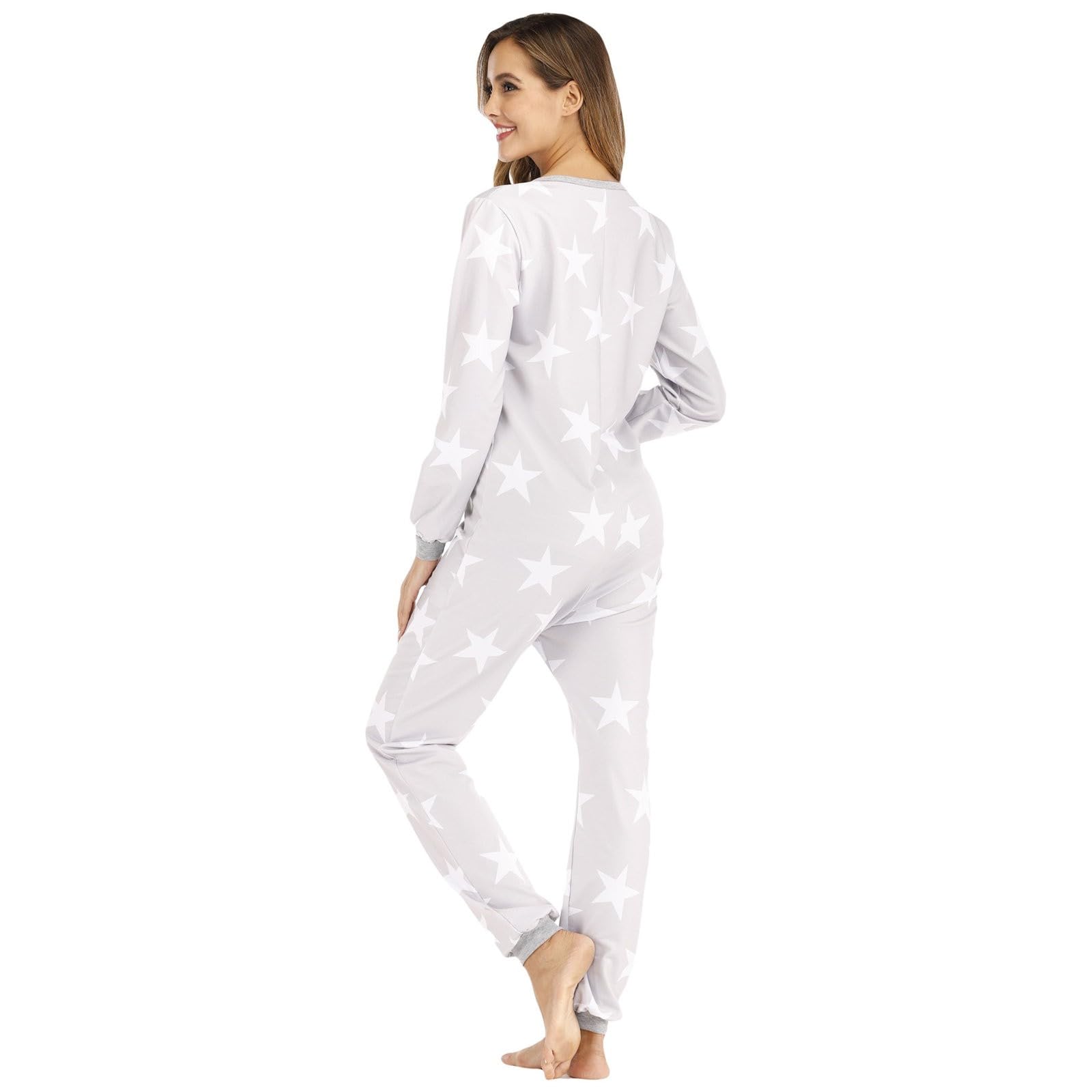 Pijama de mujer de algodón, medias de pijama de mujer de gran tamaño, algodón, conjunto de tejido en relieve suave, conjunto estampado floral, ropa interior cómoda y fácil de llevar, Sleepwear Fluido