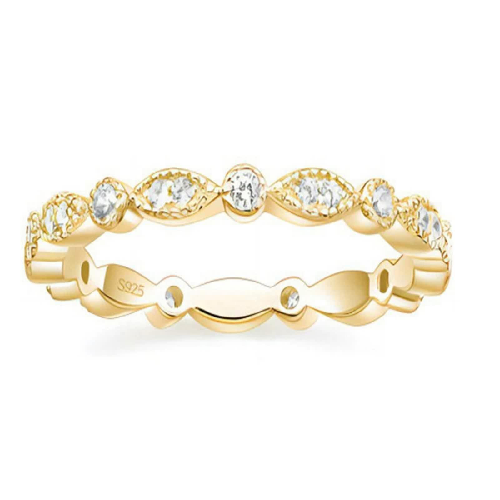 Anello in argento 925 da donna, anello di fidanzamento
