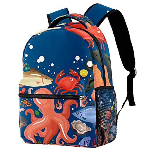 Petit sac à dos bleu marine compartimenté pour stopper le désordre