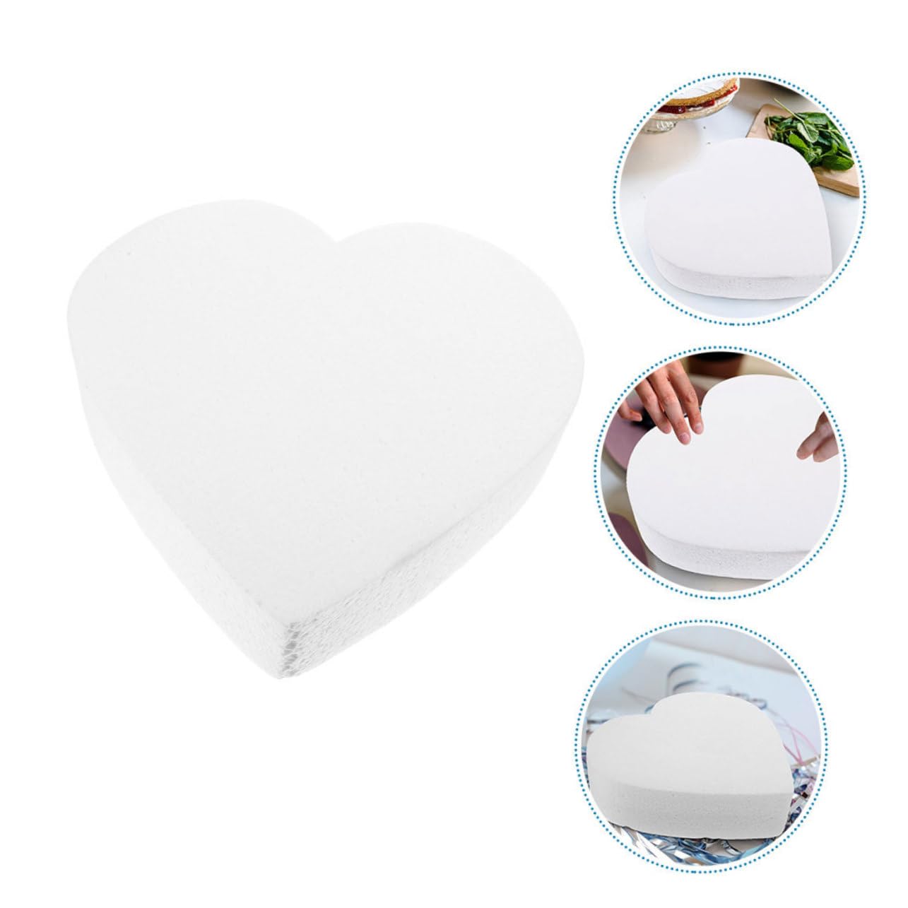 TOPBATHY Décorations Gâteaux Cœur Mousse Modèle Décoration Pâtisserie Accessoires Fête Outils Formation Gâteaux Décoratifs